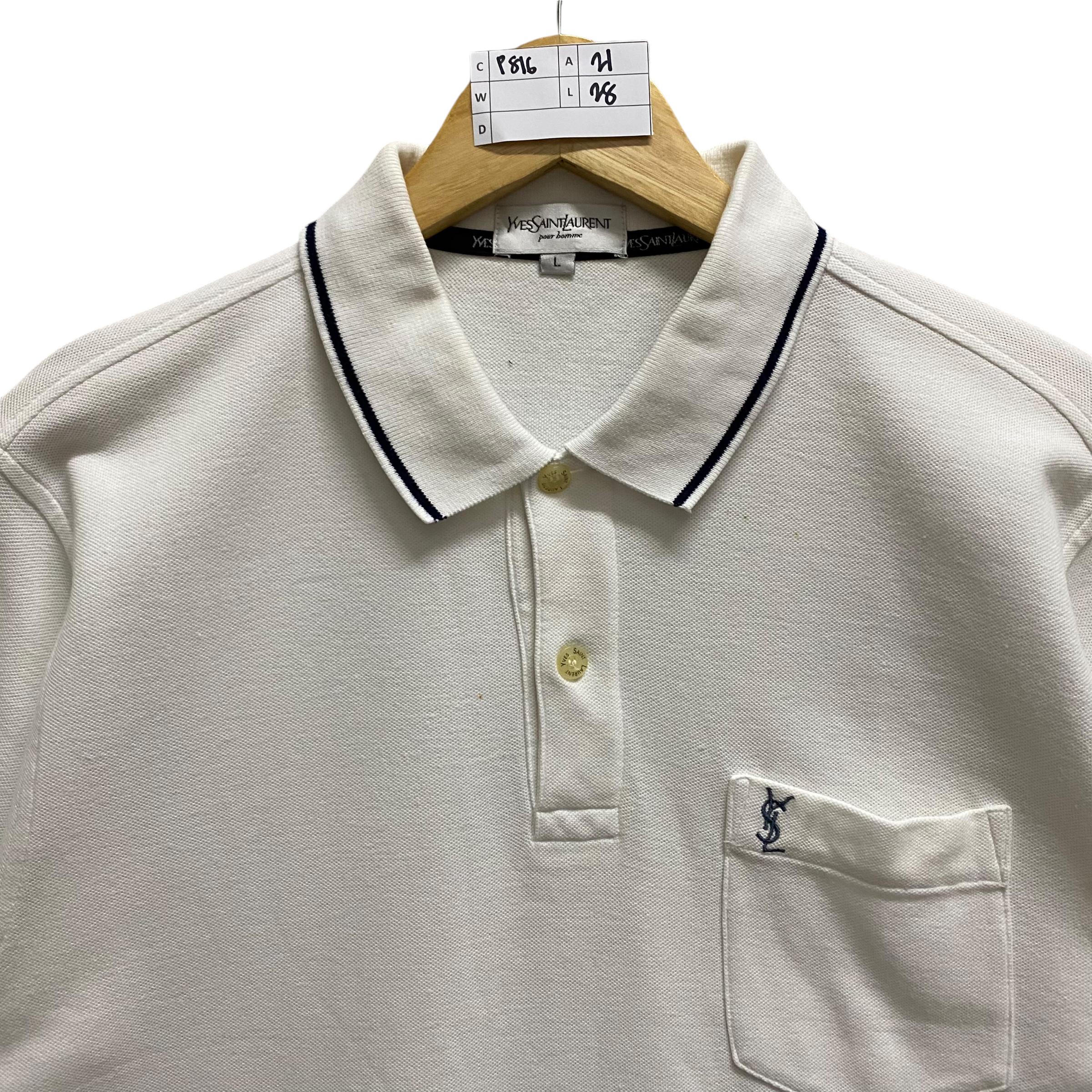ヴィンテージ イヴ サンローラン ポロシャツ イヴ サンローラン クルー