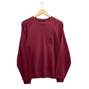 Vintage O&#39;neill Surf Sweatshirt O&#39;neill Surf Crewneck O&#39;neill Sportswear Surfboards Sweater Pullover Jumper Embroidered  Logo Maroon Medium