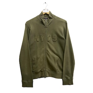 Vintage Everlast NY 79 Sweatshirt Everlast Crewneck Streetwear Everlast Sweater Pullover Zip Up Everlast Patches  Logo Green Medium