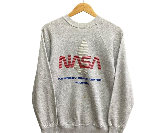 Vintage 90's Nasa Kennedy Space Center Florida Sweatshirt Nasa Crewneck ...