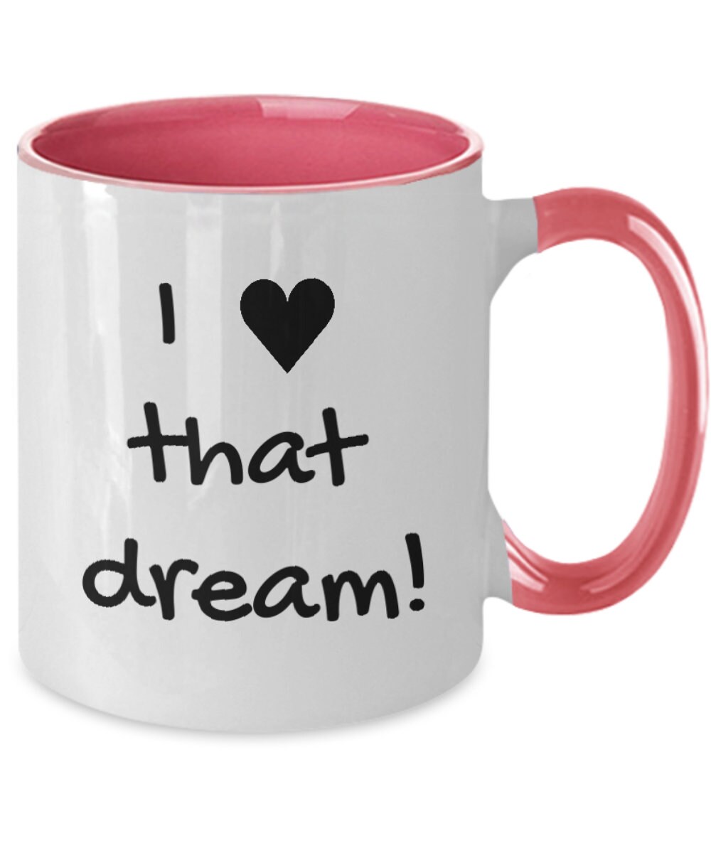 President clinton dream, 11 oz two toned coffee cocoa and tea mug, fun education and history gift for friends, coworkers, family, all age...
