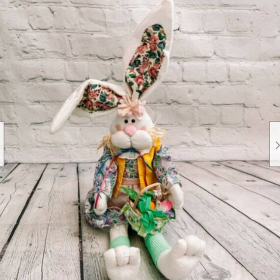 Primitive Shelf Sitters Decor Boy And Girl Wooden Hand Made Etsy