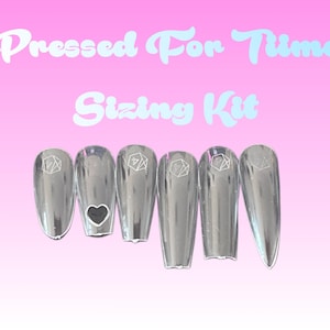 Nail Sizing Kit for all Shapes/Lengths/Reusable/Press On Nails/Gel X Apres/Fake Nails/False Nails/Handmade