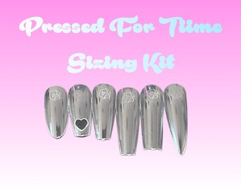 Nail Sizing Kit for all Shapes & Lengths Reusable Handmade Press On Nails Gel X Apres