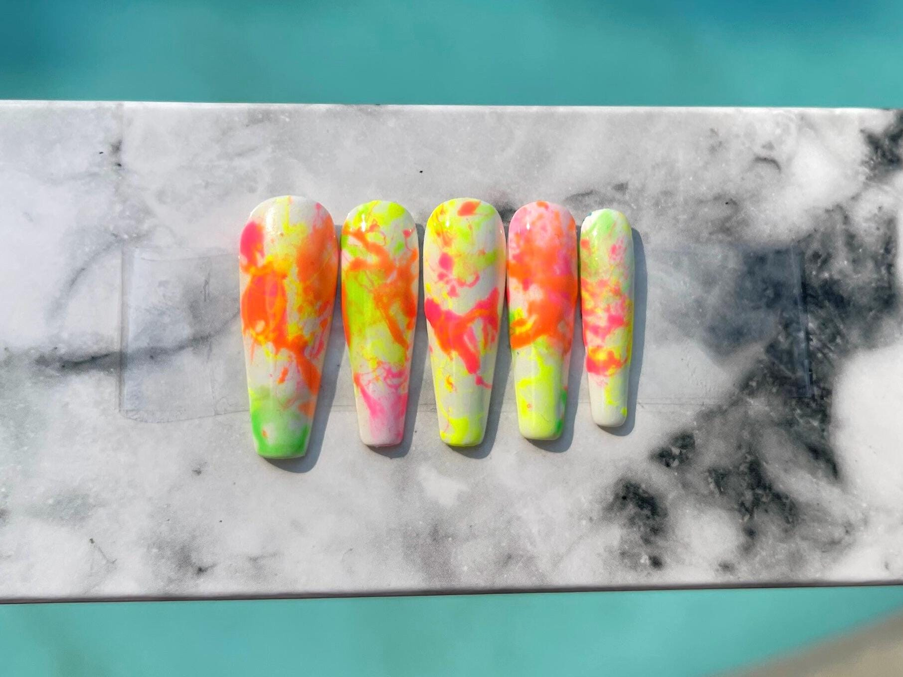 Watercolor Splash Nail Art Ideas