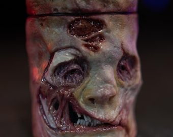 One-of-a-Kind Zombie Canister Sculpture | Handmade Functional Art