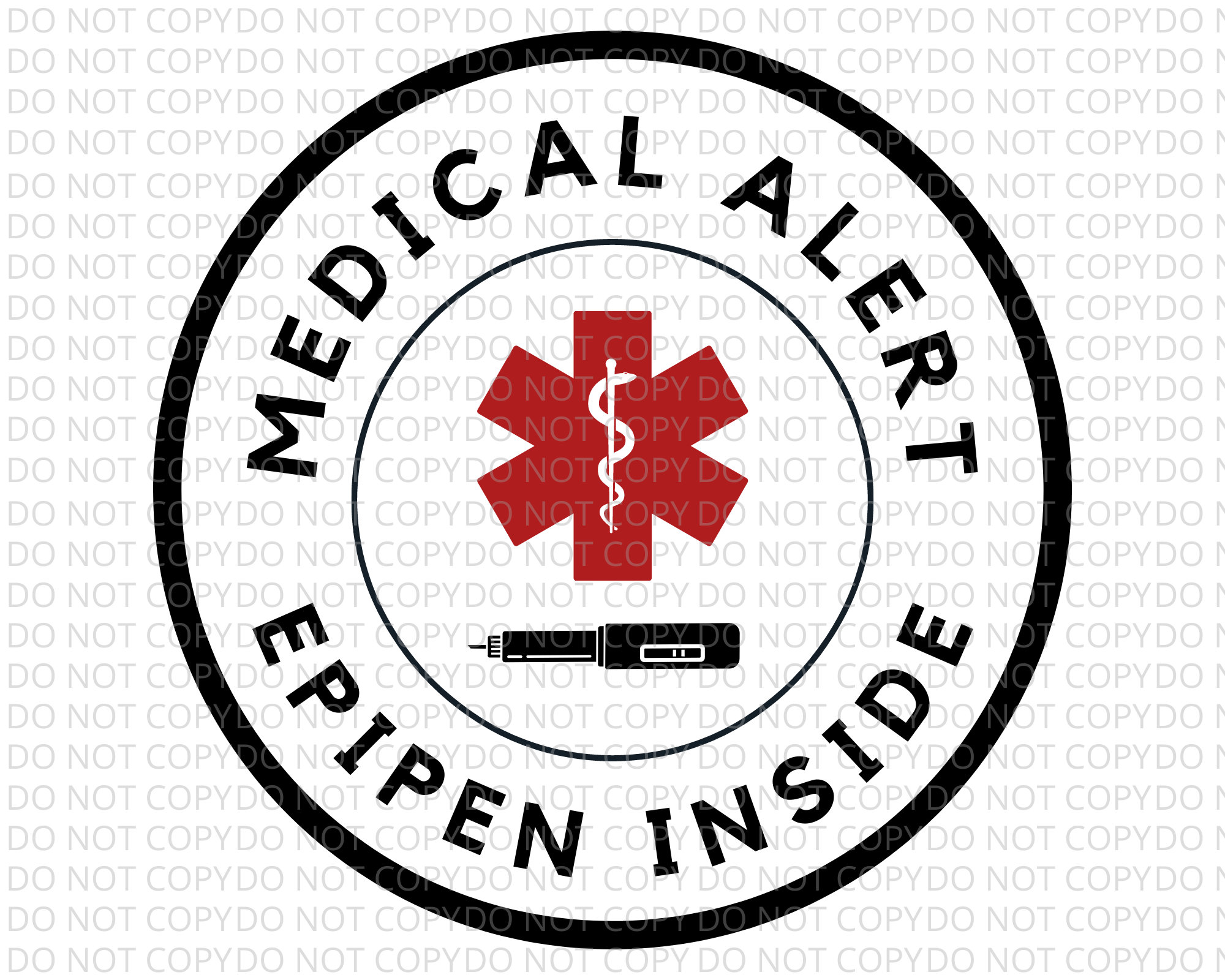 Epipen SVG, PNG Medical Alert Instant Download Awareness Digital File ...