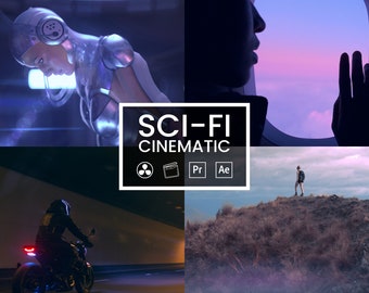 Sci-Fi Cinematic LUTs for Video – 9 Futuristic Color Grading Presets for DaVinci, Premiere, Final Cut