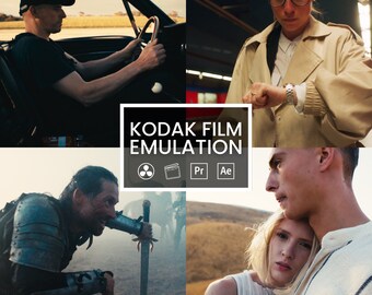 10 Kodak Film Emulation LUTs | Color Grading | Video and Photo | Mobile Desktop | Adobe After Effects | Premiere Pro | Da Vinci