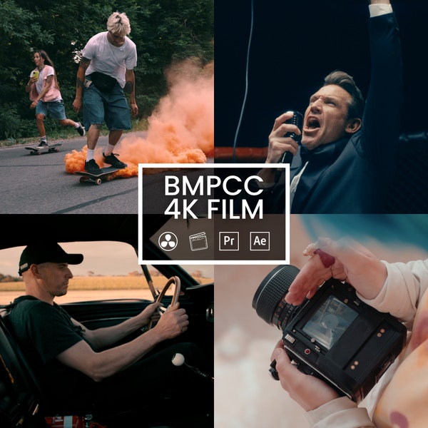 Blackmagic Pocket Cinema Camera LUTs Pack - BMPCC4K | Gen4 | BMPCC | Color Grading | Video | Premiere Pro | Da Vinci |