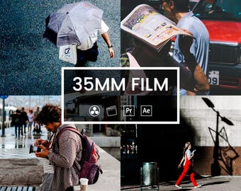 35 mm Film LUTs for Video & Photo - 16 Analog Vintage Color Presets for Premiere, DaVinci, Final Cut