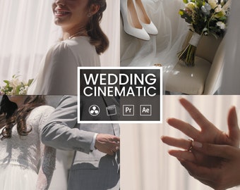 Wedding Cinematic LUTs for Romantic Videos - 15 Color Presets for Premiere, DaVinci, Final Cut