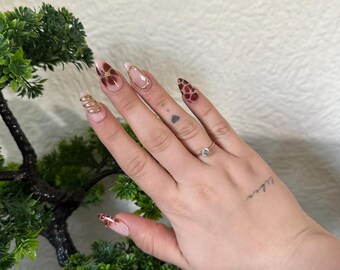 Press on Nails (Golden Leo) 10 Stück