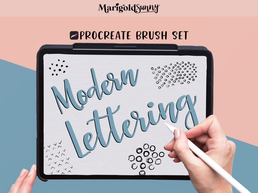 Procreate Modern Hand Lettering Brush Set - Etsy