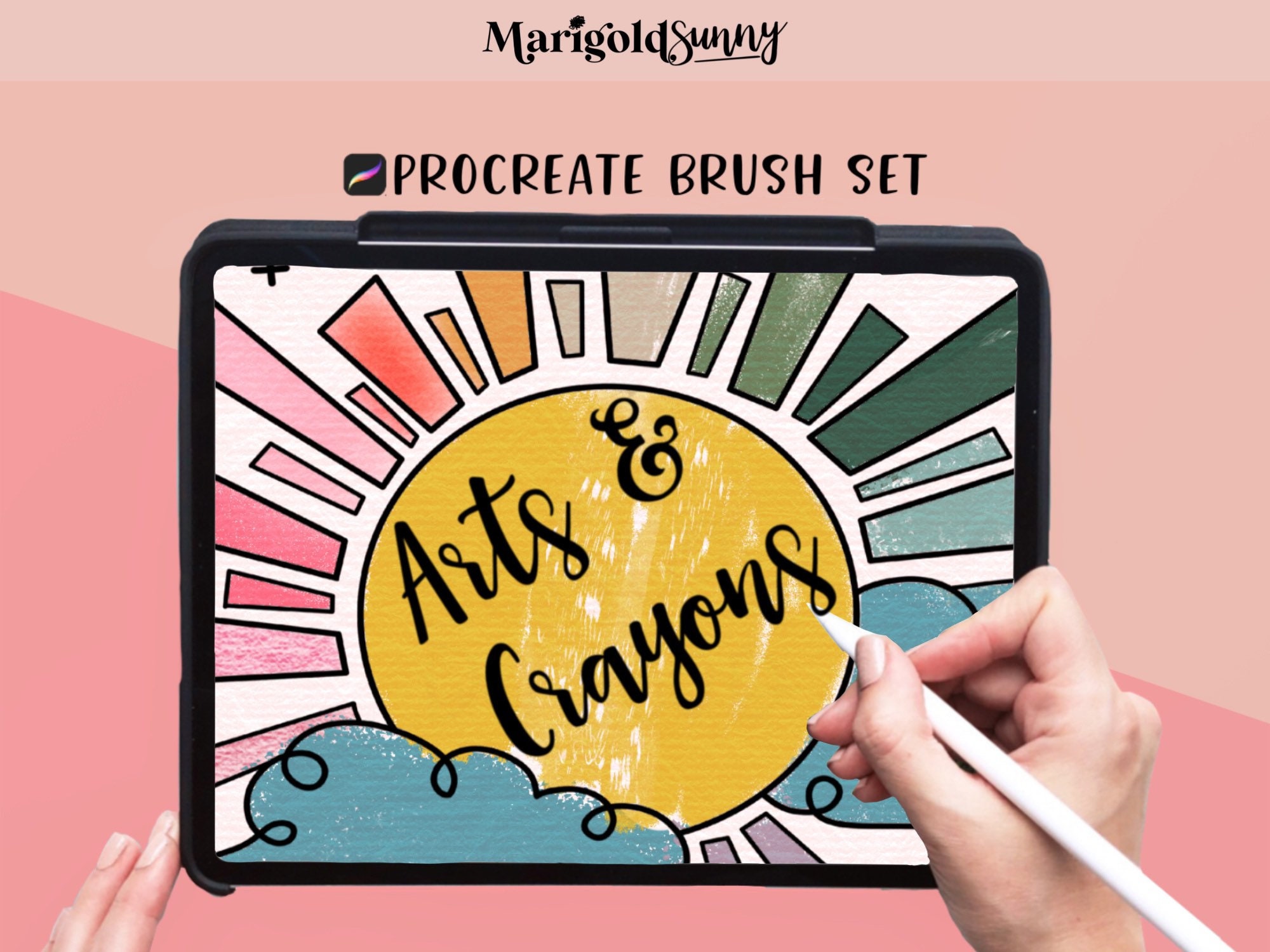Procreate Arts & Crayons Brush Set