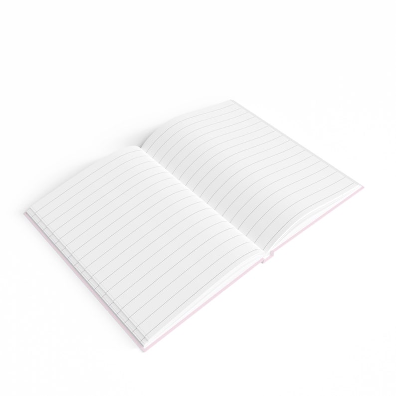 Pretty Pink Bow Journal, Lined or Blank matte hardcover notebook, school, work, art or travel, Gift for her, Coquette Cute Aesthetic--AP2468 image 5