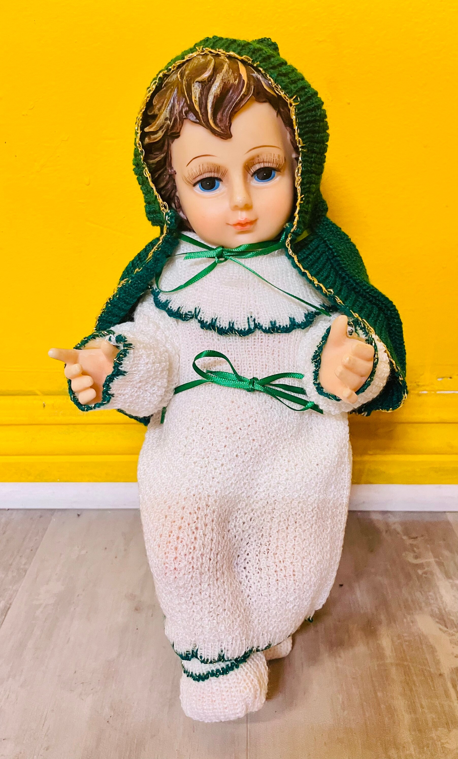 Vestido Nino Dios Verde - Etsy Vestido Nino Dios Verde - Etsy