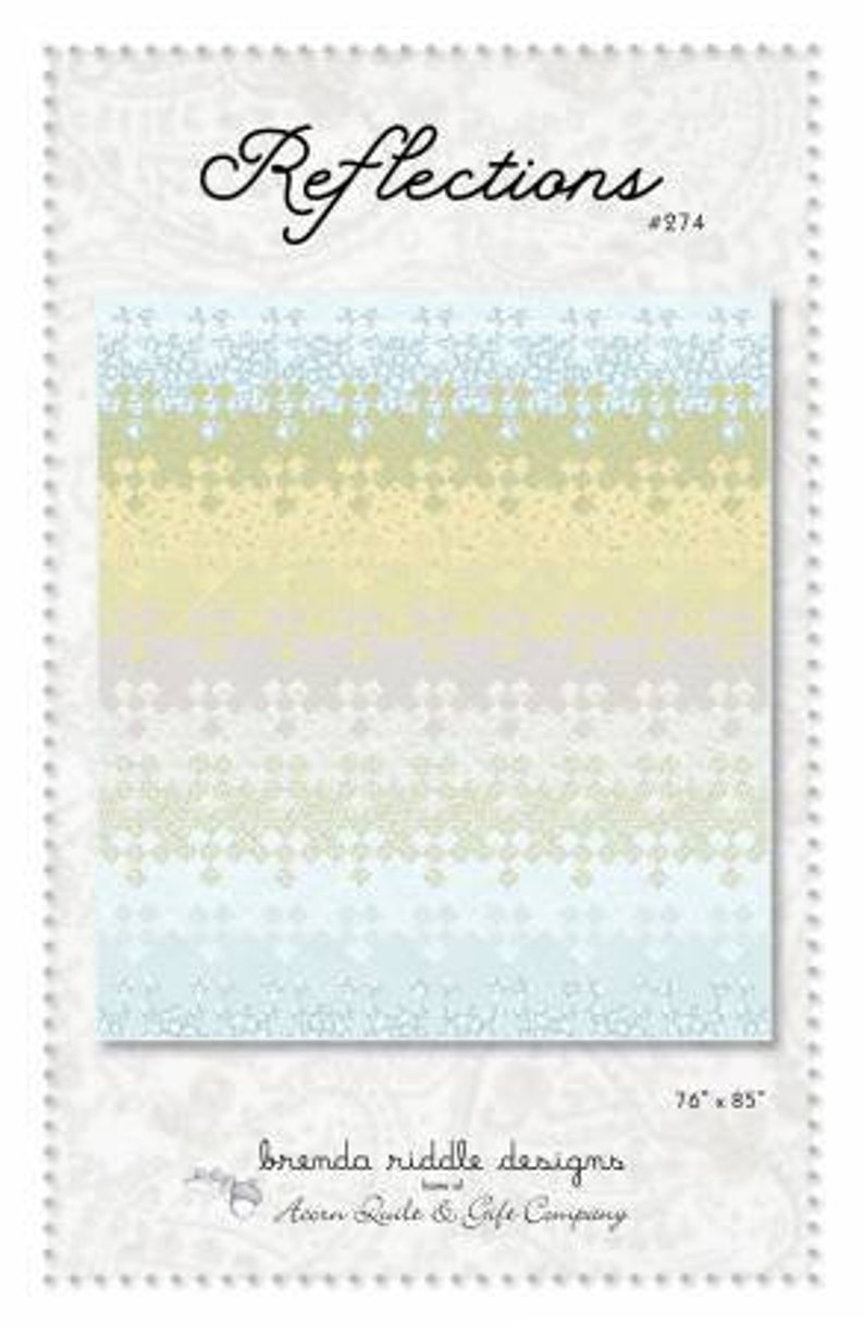 Reflections Paper Pattern by Brenda Riddle Designs - Etsy