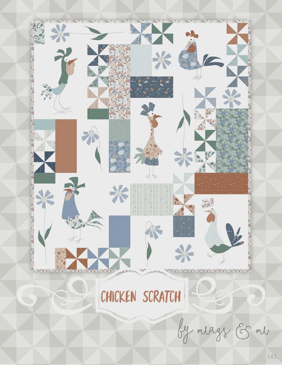 Chicken Scratch Paper Pattern by Meags and Me - Etsy