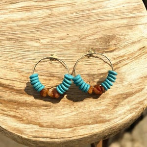 Indigenous  Beaded Hoops