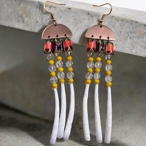 Indigenous-made Tulip Dentalium Earrings