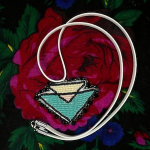Indigenous Beaded Arrowhead Medallion Necklace