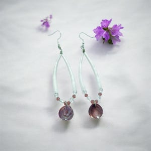 Dentalium & Wampum Shell Earrings
