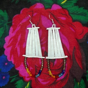 Indigenous Tradish Dentalium Earrings
