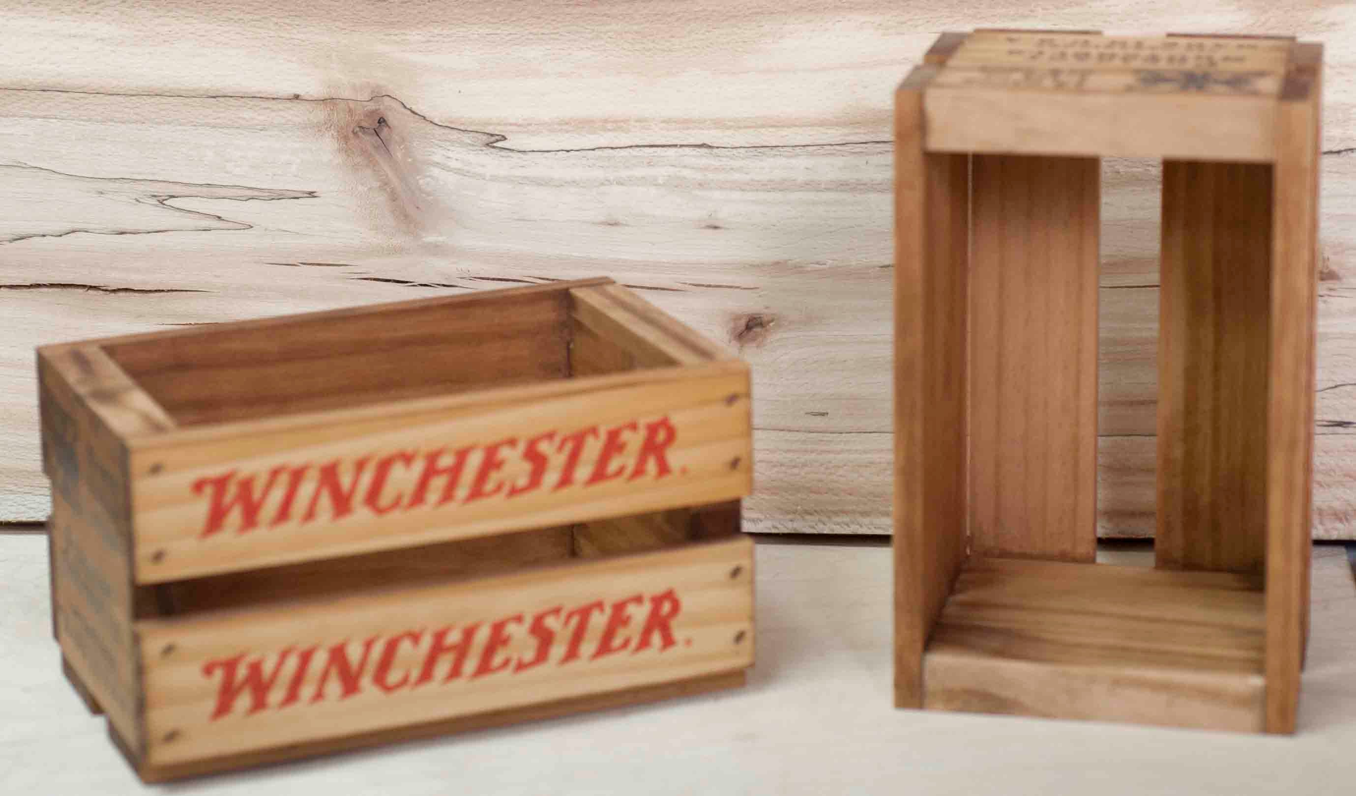 Winchester Shotgun Shell Mini Crate Pair Wood Box Centerpiece - Etsy