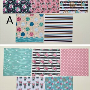 Lot de papier cartonné pour scrapbooking | 20 pièces | Papier 6x6 pouces | Junk Journal Ephemera Papier de décoration stationnaire | Fabrication de cartes