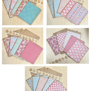 Ensemble de petites cartes de voeux florales faites main avec enveloppes - Ensemble de cartes vierges - Toutes les...