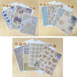 Ensemble de cartes de voeux florales faites main avec enveloppes - Ensemble de cartes vierges - Toutes les...