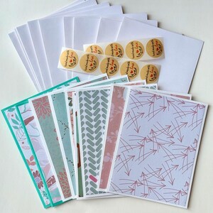Handmade Pastel Cards | Blank Cards Set with Envelopes