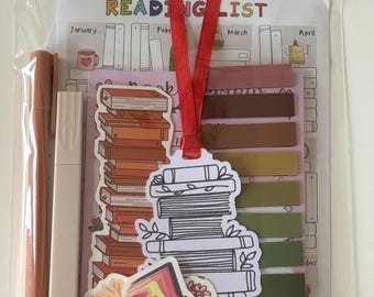 Buch-Anmerkungs-Kit | Buchbesprechung | Reiter | Buchliebhaber Kit | Buch-Liebhaber-Geschenkset | Weihnachtsgeschenk