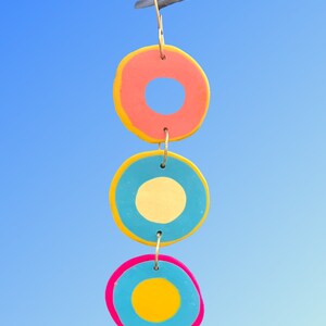 Three Modern Discs Earrings