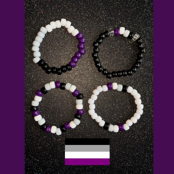 Asexual Bracelet, Asexual pride, Asexual, Asexual flag, Asexual jewelry, Pride jewelry, lgbt, LGBTQIA, Ace, Asexual pride flag, Ace pride