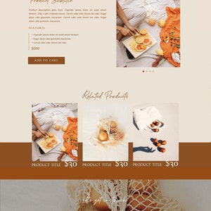Showit Shop Template Add-on Shopify Shop Addon for Coaches, Photography Website, Boho Website Template, Showit Template image 2