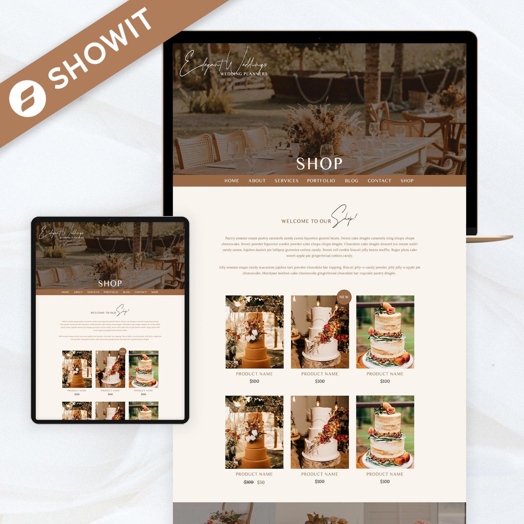 Showit Shop Template Addon Shopify Shop Addon for Photographers, Boho