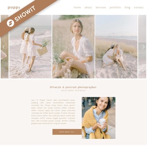 Showit Template | Modern Showit template for Photographers, Bloggers, Coaches Website Template, Showit Template