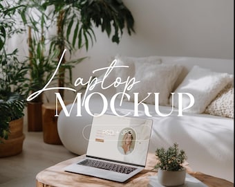 Laptop Mockup | Modern Website Display (PSD Digital Download)