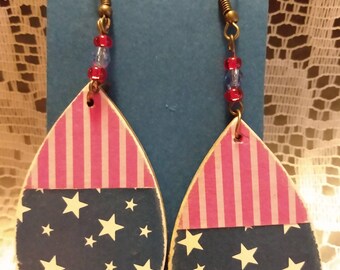 Patriotic earrings