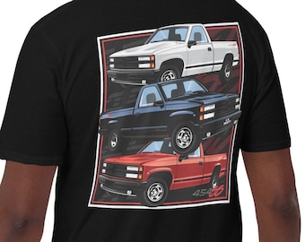 Chevrolet 454 SS OBS C1500 Collage Unisex T-Shirt | 1991-1993