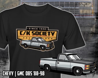 OBS Chevrolet, GMC 88-98 Single Cab Lowered C/K Society T-Shirt