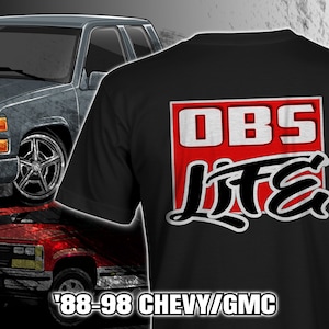 OBS Life &#39;88-98 Chevrolet, GMC T-Shirt (Red) Kids Short Sleeve T-Shirt