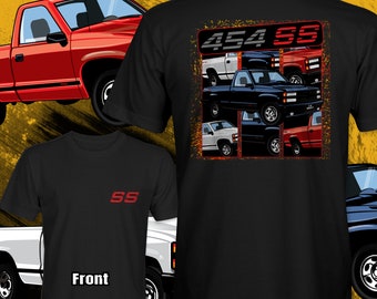 Chevrolet 454 SS 1990-1993 OBS C1500 Collage Unisex T-shirt