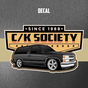 OBS Chevrolet Tahoe, GMC Yukon 2-Door Logo Decal