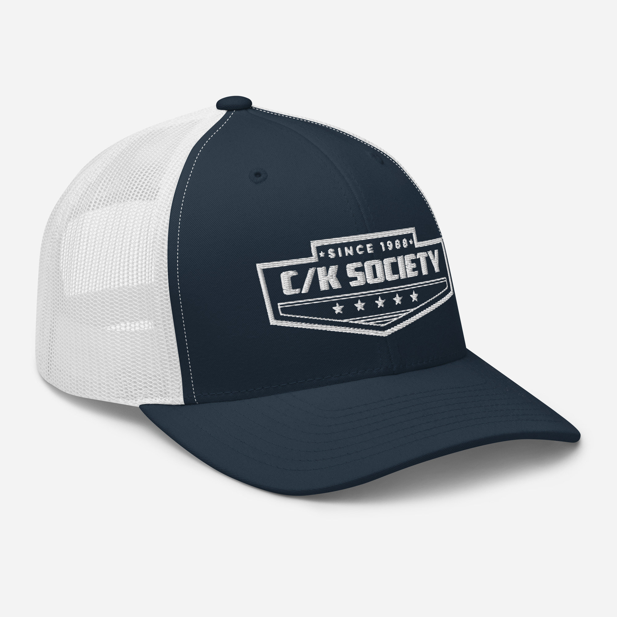 C/K Society Chevrolet, GMC Navy/white Yupoong Retro Trucker