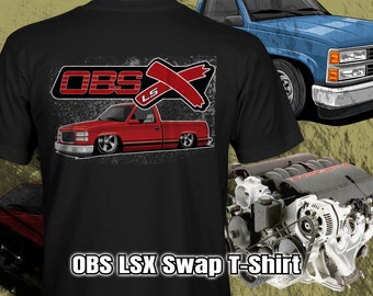 OBS LSX Chevy, GMC '88-98 Red Single Cab Unisex T-shirt