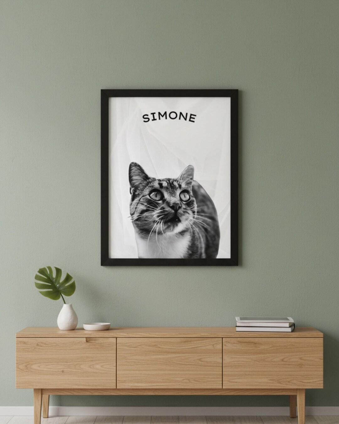 Custom Simple Pet Portrait Digital Download | Personalized Dog Cat ...