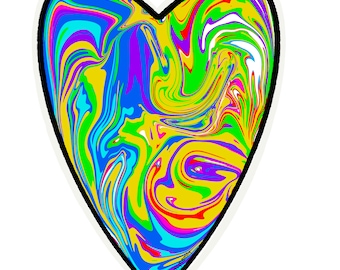 Tie-dye Heart